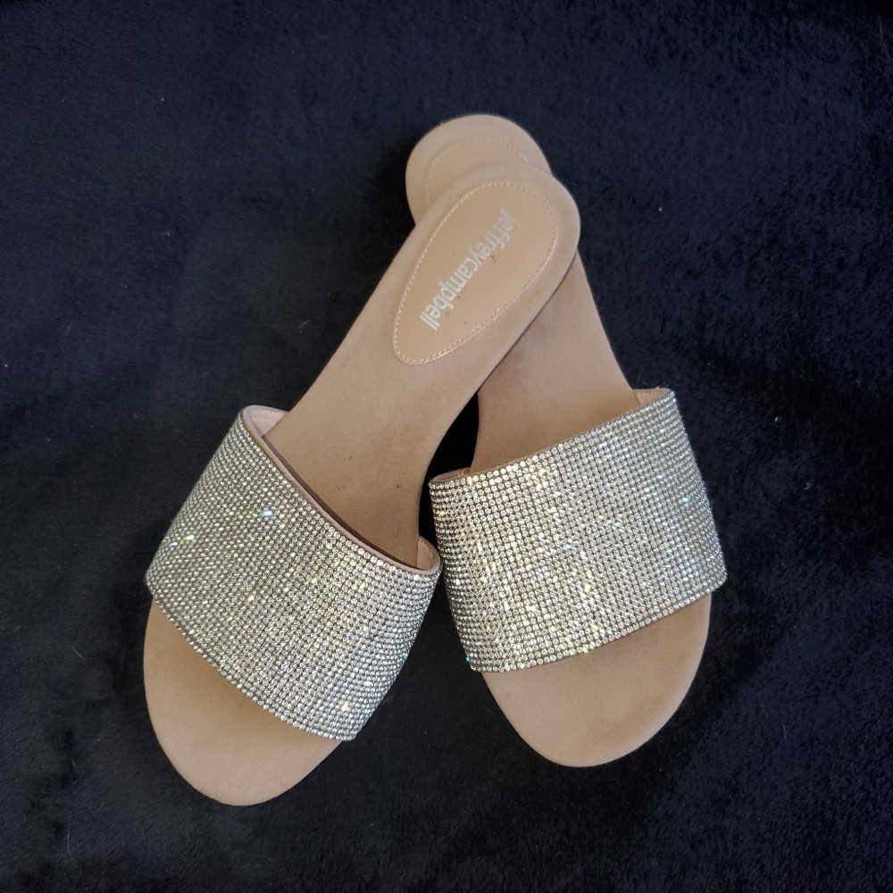 Jeffrey Campbell "Sparque" Rhinestone Slides